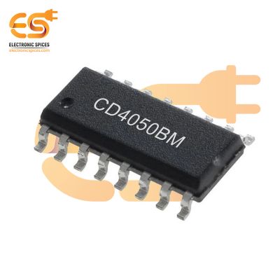 CD4050BM Buffer Non-Inverting Logic IC 6-Element 1 Bit per Element Push-Pull Output 16-SOIC